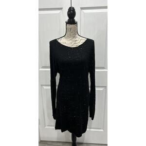ANTIK BATIK NWT Black Nomad Mini Dress Sequins Stretch Cocktail Size Small